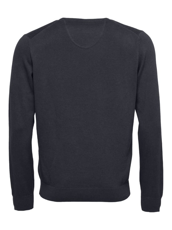 Deze gebreide trui met V-hals is een must-have voor elke herengarderobe, omdat hij de perfecte look toevoegt aan elke outfit. Hij is gemaakt van puur katoen en is zeer comfortabel om te dragen dankzij de zachte textuur. De manchetten zijn geribd. Het subtiele logoborduursel op de borst rondt het ontwerp af.