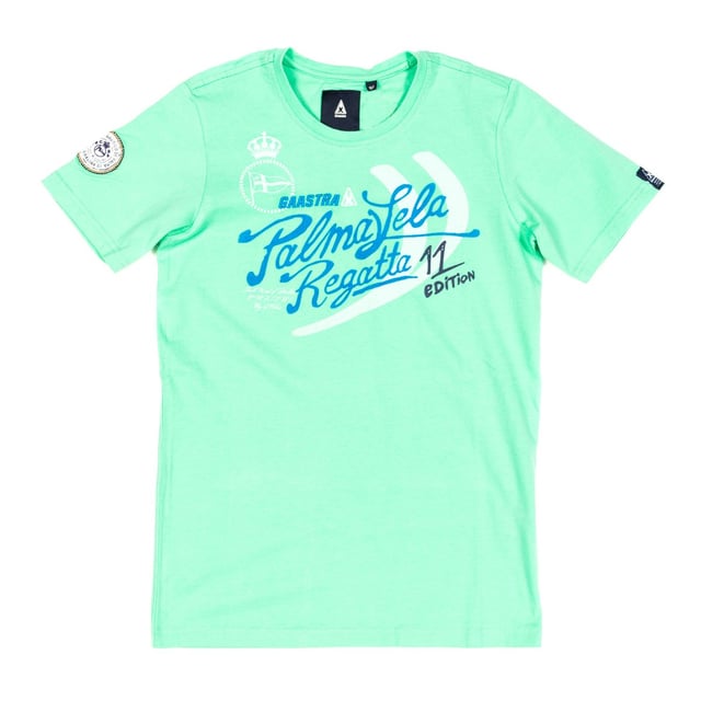 T-shirt. 
 Green color. 
 Round neck with ribbed finish. 
 Brand stamped on the front and sleeves. 
 comfortable and stretchy fabric. 
 Seams views tone. 

 Composition: 
 - 100% cotton. 

 Washing instructions: 
 - Wash up to 30C. 
 - Iron at medium temperature, max. 110C. 
 - You can not use dryer. 
 - Do not bleach. 
 - Not allowed dry cleaning. 


 Composition: 100% Cotton
 Care:
Wash maximum at 30ºC.
 - Iron at medium temperature, max. 110ºC.
 - It is not allowed to use a dryer.
 - Do not use bleach.
 - Does not support dry cleaning.
