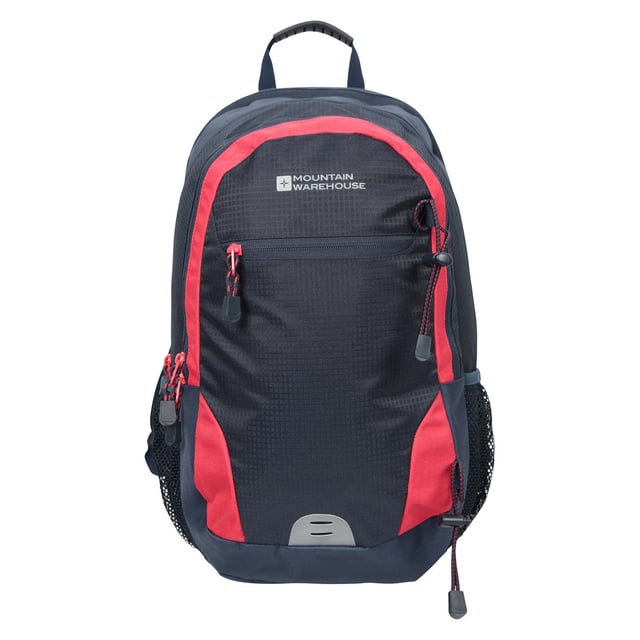 Outer Materials: 100% Polyester. Filling Material: 88% Foam, 12% PU Foam. Height: 45cm. Length: 30cm. Width: 21cm. Fabric Technology: Breathable. Design: Contrast, Logo. Fastening: Zip. Adjustable Strap, Air Mesh Back, Laptop Sleeve, Organiser Section, Padded Compartment, Padded Mesh Back, Reflective Detail. Compartments: 2 Bottle Holders, Zipped Compartment. Capacity: 23L. Lining Material: 100% Polyester.