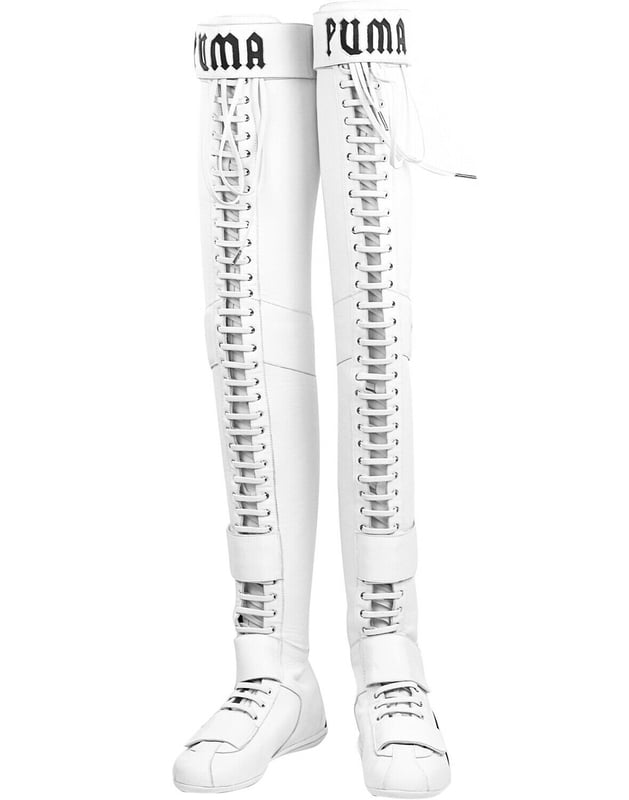 Puma thigh high boots sales