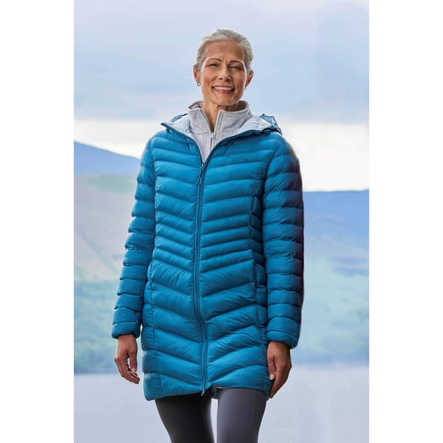 Mountain Warehouse Womens/Ladies Florence Long Padded Jacket (Teal)