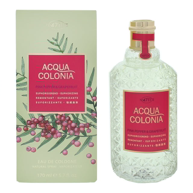 In 2013 the House of 4711 launched aromatic spicy fragrance "4711 Acqua Colonia Pink Pepper & Grapefruit", coming from the mind of Cecile Hua. As it's name suggests "4711 Acqua Colonia Pink Pepper & Grapefruit" is based on notes of Grapefruit and Pink Pepper, giving a unique fresh and spicy scent. The unique scent comes in a glorious bottle, and is the ideal every day scent for summer.