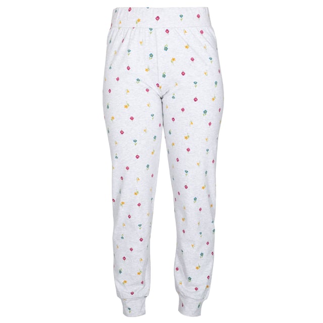 Staying in-in is the new going out-out and our cuffed Lyme loungers would be happy to accompany you! In our original little flora print, these full length loungers (that cleverly work on any leg length) can be paired with many of our comfy and casual styles. Made in our organic cotton fabric with a little bit of stretch and with a deep elasticated waistband, their comfort, quality and sustainability is hard to beat.