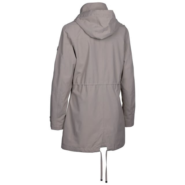 Buitenmaterialen: 100% Polyester TPU Membraan. Voering: 100% polyester. Stof: Oxford doek, geweven. Voering: Taffeta. Ontwerp: Eenvoudig. Stoftechnologie: Ademend, duurzaam. Manchet: Verstelbaar, met treksluiting. Halslijn: Kapitein. Isolerend, Lange Lengte, Gaaspaneel, Geventileerd. Mouwtype: Met lange mouwen. Kapkenmerken: Verstelbaar, Trekkoord, Gegroeid op Kap. Zakken: 2 Zijzakken, Rits. Sluiting: Volledige rits, Stormflap, Stud. Zoom: Aantrekkoord.