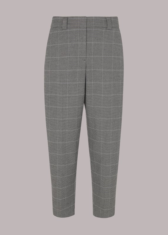 Discover the perfect blend of style and comfort with our Lucie Check Cigarette Trousers – your go-to for any occasion.
