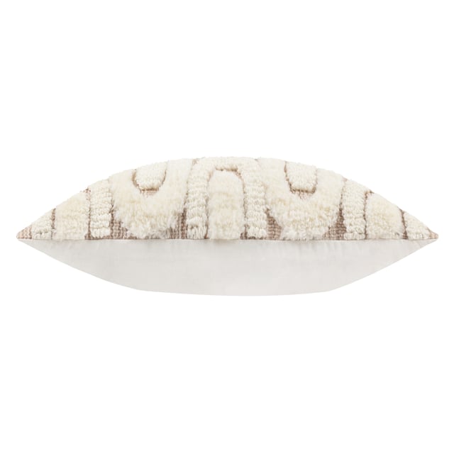 The Fosse cushion features a striking tufted geometric design crafted from space-dyed yarn, adding depth and light to any room. Its intricate pattern brings a dynamic touch, while the plain reverse makes it ideal for layering. This cushion effortlessly enhances your living space, offering both style and comfort.