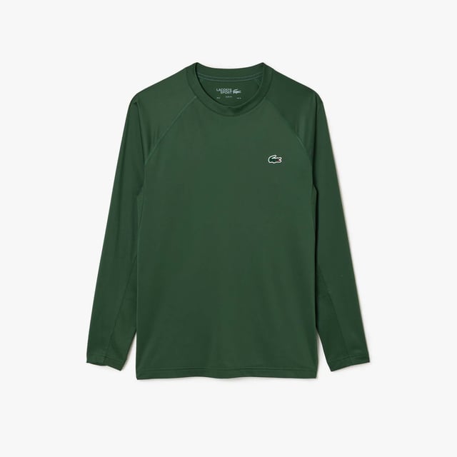 Men's Lacoste Sport Slim Fit Stretch Sport T-Shirt in Green
