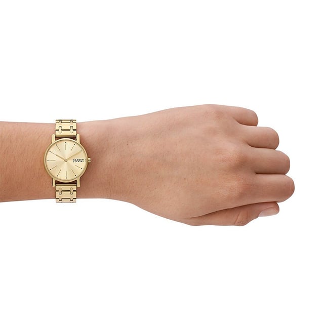 Skagen women's gold watch top