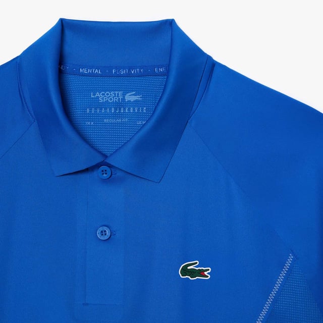 DH7311 Lacoste Tennis x Novak Djokovic Ultra-Dry Poloshirt Gerecycled polyester gemaakt van snijafval Normale pasvorm Recht model Lichtgewicht stretch jersey Getest door Novak Djokovic Siliconen krokodil op borst Lacoste Tennis x Novak Djokovic Ultra-Dry Poloshirt Gerecycled polyester gemaakt van snijafval Normale pasvorm Recht model Lichtgewicht stretch jersey Getest door Novak Djokovic Siliconen krokodil op borst