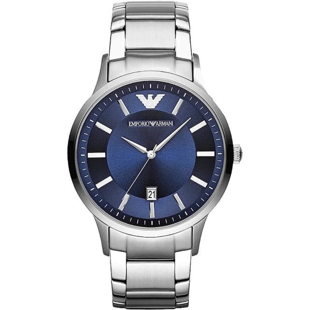 Emporio Armani AR2477 - Reloj para hombre cuarzo acero inoxidable&bull; material: acero inoxidable&bull; cristal: min&egrave;ral&bull; pulsera: acero inoxidable&bull; correa: gris&bull; resistencia al agua: 50 m (5 ATM)&bull; tama&ntilde;o de la caja: 43 mm
