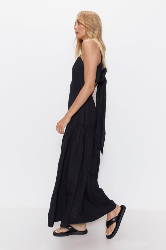 Bow Detail Maxi Dress - Statement Evenings Await main image 1