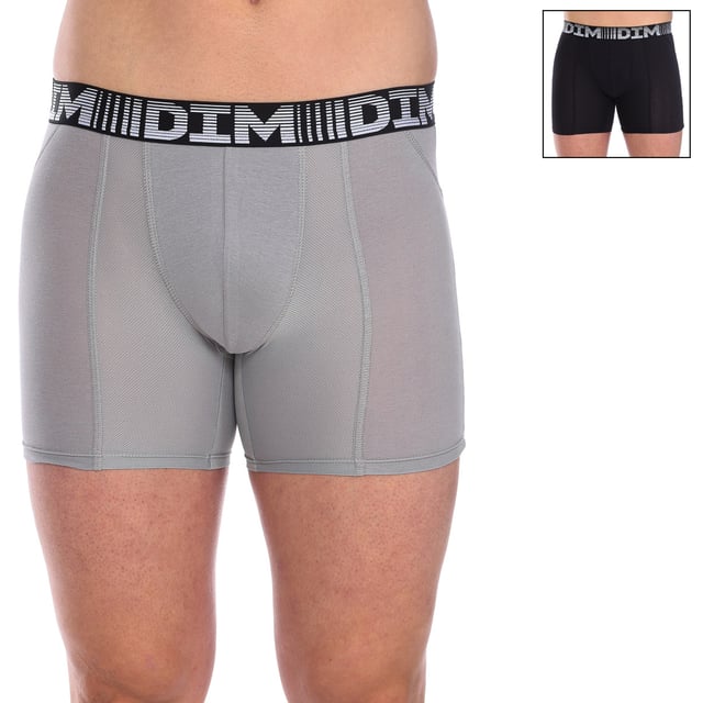 Pack of two Cotton 3D Flex Air long boxers.
 Wide rubber waistband.
 Detail of the brand name on the waistband.
 Breathable fabric.
 Anatomical front with the ability to hold without squeezing.
 Breathable mesh in areas of maximum sweating.
 15% more extensible in all directions.
 Seams seen in tone.
 Composition: 89% Cotton, 11% Elastane
 Care:
Care:
 - Wash at max temperature. 40º.
 - Do not use bleach.
 - Do not use dryer.
 - Do not iron.
 - Do not dry clean.
