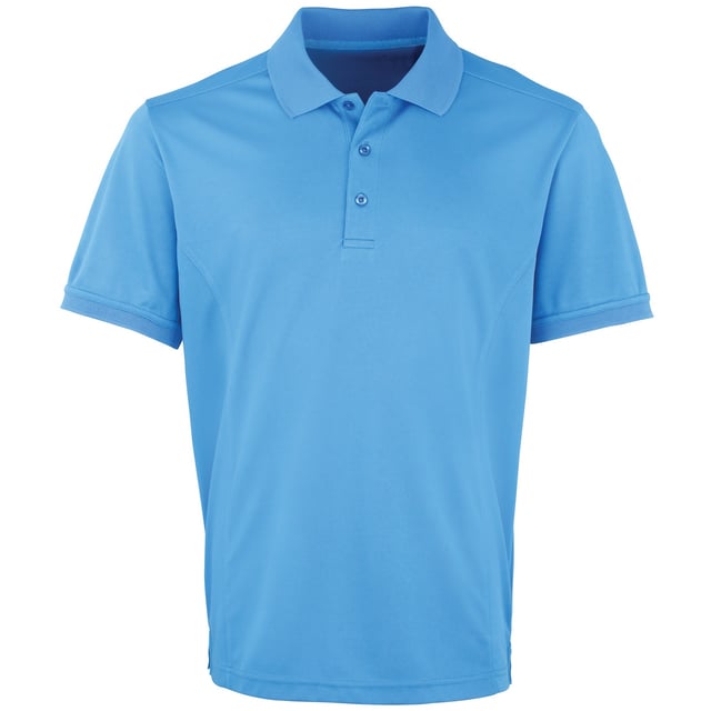 A men´s fit polo t-shirt with panelled detail for a more fitted shape. A stylish knit collar and 3 button placket to the neckline make for a modern piece of workwear which acts as a smart alternative to a shirt. Wicking features that will help draw moisture away from the body under hot conditions. Quick drying and excellent colour retention. Fabric: 100% Polyester pique. Weight: 155gsm. S, M, L, XL, 2XL, 3XL (35”, 37”, 41”, 44”, 47”, 52”).