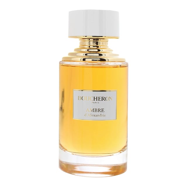 Ambre D'alexandrie is a unisex Amber fragrance, which was created by Jean-Christophe Herault and launched in 2017 by Boucheron. The fragrance opens up with top notes of Vanilla, Tobacco and Benzoin; middle notes of Amber and Labdanum; and base notes of Ambergris and Musk. The fragrance rich, has a gourmand like quality with a deep richness to it. This is perfect for the colder weather of Autumn and Winter.