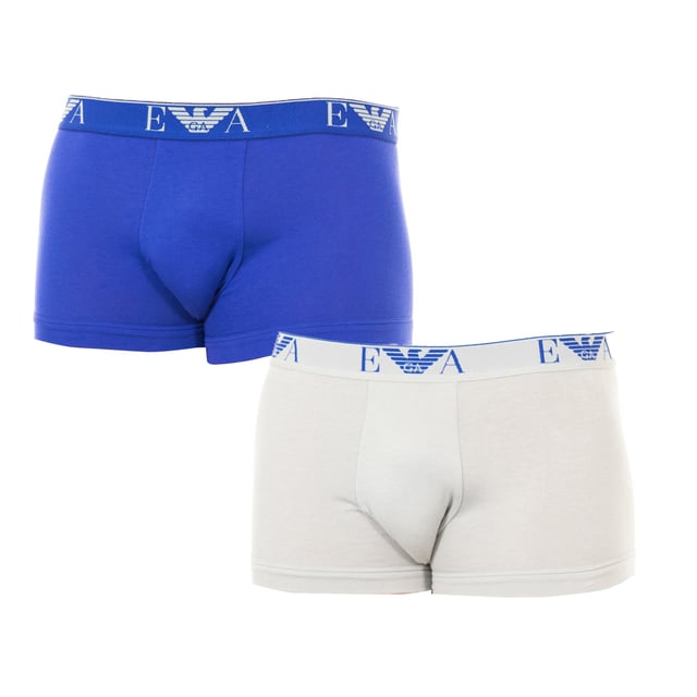Pack-2 Retro Boxers Emporio Armani.
 Made of elastic cotton.
 Matching elastic rubber waistband, with the brand's name and logo embroidered consecutively in contrast.
 Comfortable and breathable fabric.
 Anatomical front, with the ability to hold without squeezing.
 Seams seen in tone.
 Composition: 95% Cotton, 5% Elastane
 Care:
-Wash at max temperature. 40ºC.
 -Do not use bleach.
 -Supports dry cleaning.
 -Allows you to use a dryer.
 -Iron at max temperature. 130ºC.