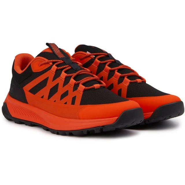 Step Into The Future Of Eco-friendly Style With The Helly Hansen Vidden Trainers! Crafted In Vibrant Orange, These Kicks Feature A 100% Recycled Lining, A Sturdy Sole Made From 30% Recycled Rubber, And A Comfortable Midsole Crafted From 30% Recycled Eva. The 100% Recycled Polyester Adds A Touch Of Durability.