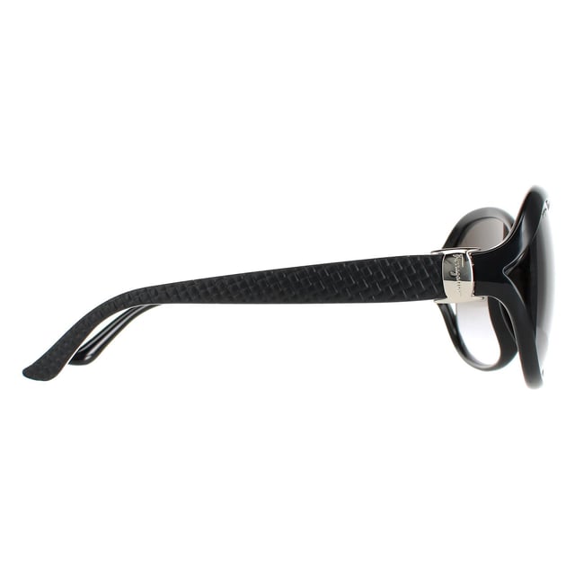 Salvatore Ferragamo Oval Womens Black Grey Gradient SF770SA  SF770SA are a lovely oversized style with a stylish gap to the sides and textured design temples