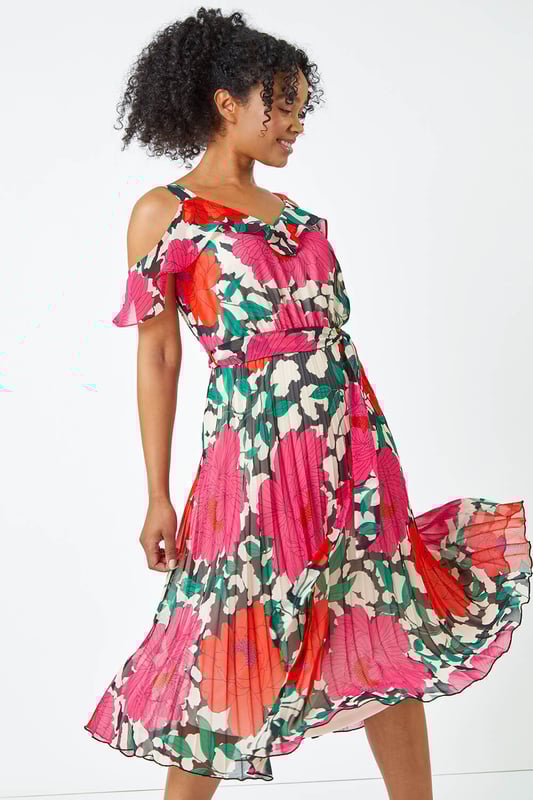 Petite cold deals shoulder dress