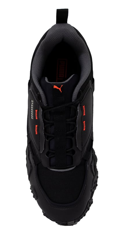 Puma Trailfox Overland MTS Grid Black Low Lace Up Mens Trainers