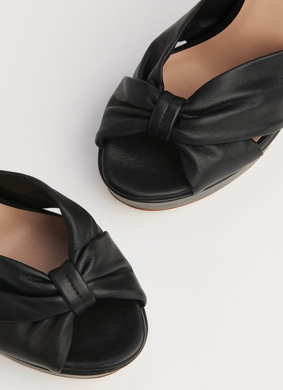 Black formal sandals clearance