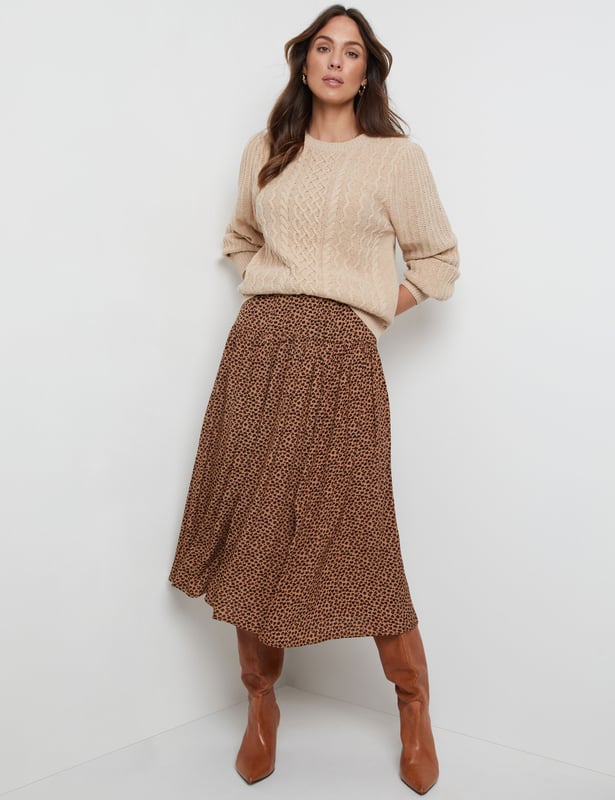 Leopard print skirt katies clearance