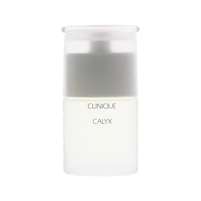 Calyx is a floral fruity fragrance for women. The iconic refreshing scent Calyx was originally launched in 1987 under the brand of Prescriptives. New, modern Calyx was re-launched by Clinique in 2013. Top notes: mandarin orange, grapefruit, passionfruit, mango, papaya, guava, green leaves. Middle notes: lily-of-the-valley, freesia, neroli, lily, jasmine, rose, marigold. Base notes: oakmoss, vetiver, sandalwood, orris root.