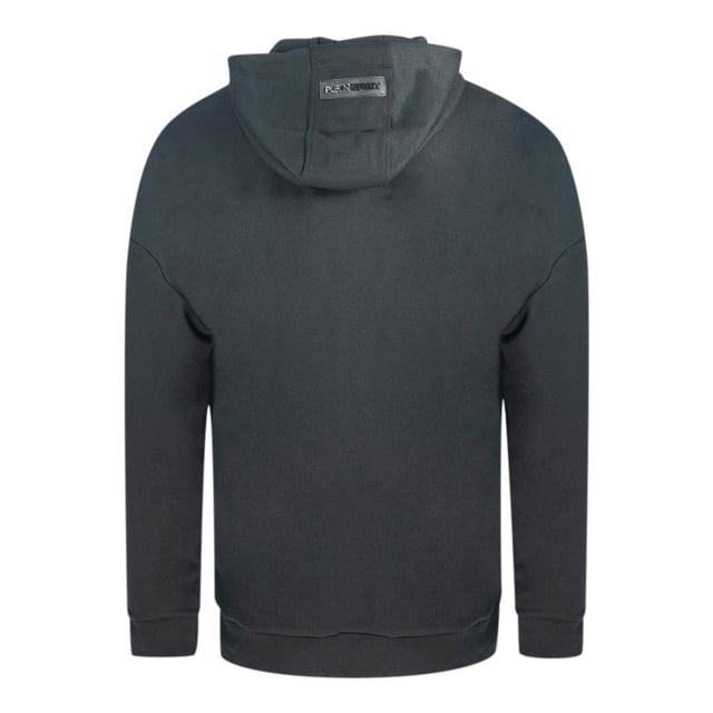 Sudadera con capucha Plein Sport zijlogo negro. Sudadera con capucha Philipp Plein Sport negra. 52% katoen, 48% poliéster. Grote Plein-branding aan de zijkant. Pasvorm normal, valt normal. Código de estilo: FIPSC1312 99