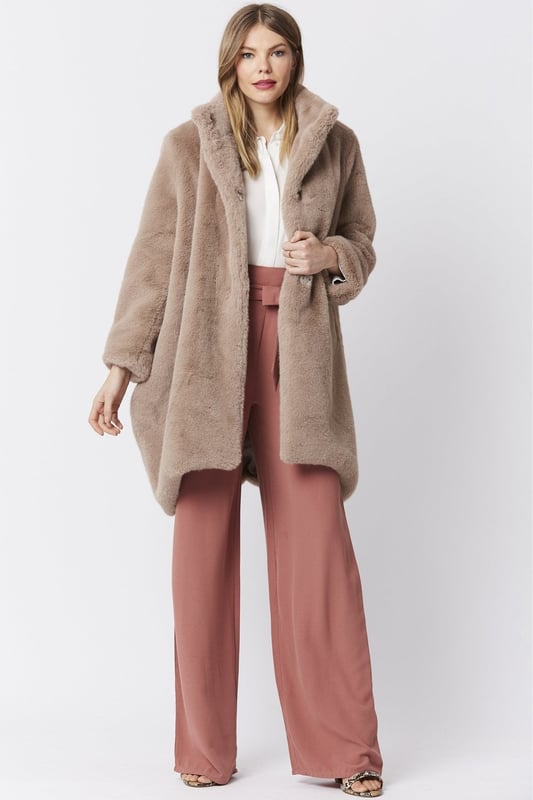 Faux fur coat size top 18