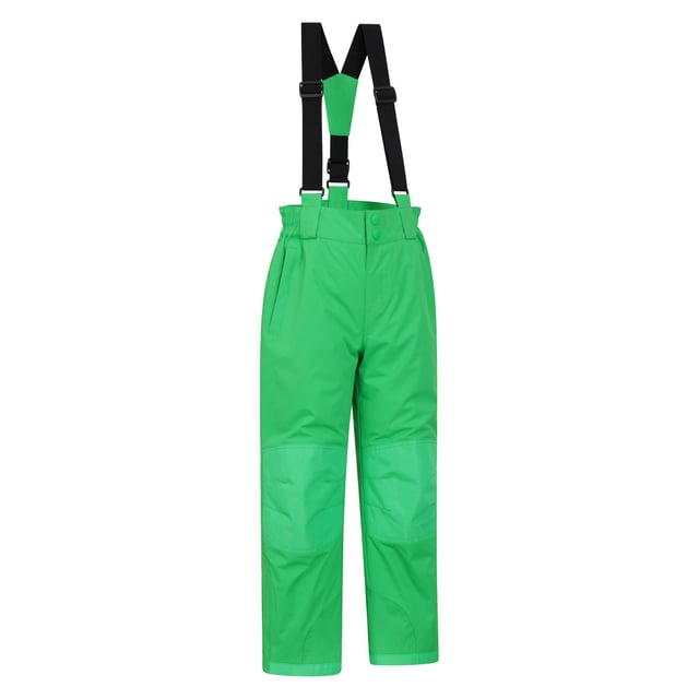 100% Polyester. Fabric: Double Layered. Pockets: 2 Side Pockets, Welted, Zip. Adjustable Braces, Detachable Braces, Reinforced Knee, Scuff Guards, Side Zip Ankles, Snow Gaiters. Fabric Technology: DWR Finish, Snowproof, Water Resistant. Waistline: Part Elasticated. Fastening: Stud, Zip Fly.