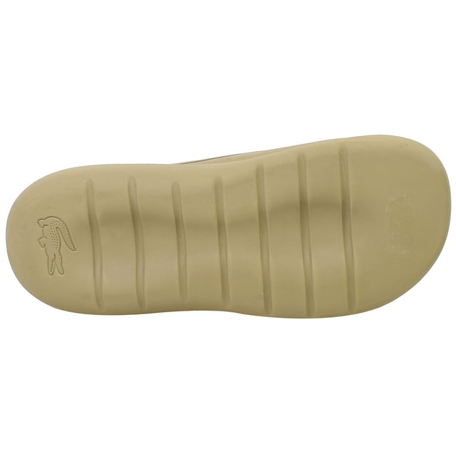 The Lacoste Serve Slide 3.0 223 1 CFA Women's Brown Sliders are a stylish and practical choice for casual wear, poolside lounging, or beach outings. With a sleek design and premium comfort, these sliders offer versatility and durability for everyday use.
Â 
Key Features:
Ergonomic Footbed: 

Contoured design provides superior comfort and support, ensuring a comfortable fit throughout the day.


Durable Synthetic Strap: 

Features the iconic Lacoste crocodile logo embossed for a stylish and recognizable touch.


Slip-On Design: 

Easy to wear, making them perfect for leisure or quick outings.


Textured Rubber Outsole: 

Ensures reliable grip and stability on various surfaces, including wet conditions.


Lightweight Construction: 

Reduces fatigue, making these sliders ideal for extended wear.


Water-Resistant Materials: 

Suitable for pool, shower, or beach environments, withstanding exposure to water.


Elegant Brown Colorway: 

A versatile and modern shade that complements casual and summer outfits.


Â 
The Lacoste Serve Slide 3.0 223 1 CFA Women's Brown Sliders combine iconic branding with everyday functionality, making them an excellent choice for stylish and comfortable footwear during relaxed occasions.