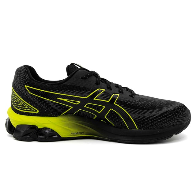 Coloris : 009 noir/lime néon Spécifications : Baskets en mesh jacquard renforcé 50% recyclé pour une meilleure ventilation et un confort optimal grâce à la technologie GEL™ conçue pour améliorer l'absorption des chocs sous le pied. Tige : Synthétique Laçage : Lacets Type de semelle : Légèrement relevée au talon
