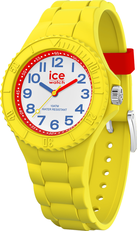This Ice Watch Ice Hero - Yellow Spy Analogue Watch for Child is the perfect timepiece to wear or to gift. It's Yellow 30 mm Round case combined with the comfortable Yellow Silicone watch band will ensure you enjoy this stunning timepiece without any compromise. Operated by a high quality Quartz movement and water resistant to 10 bars, your watch will keep ticking. Thanks to its ultra-soft silicone strap and its bright colour, it will bring a fashionable and modern touch to all your outfits! The choice is yours! High quality 17 cm length and 13 mm width Yellow Silicone strap with a Buckle Case diameter: 30 mm,case thickness: 10 mm, case colour: Yellow and dial colour: White
