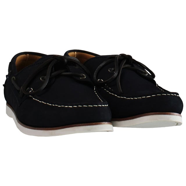 Hackett Aldeney Slip-On Blue Nubuck Leather Mens Shoes HMS20788_595