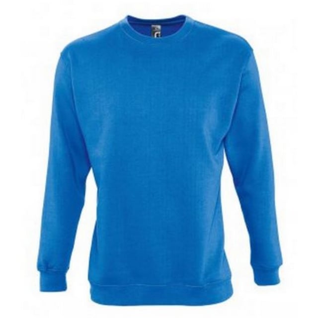 SOLS Mens Supreme Plain Cotton Rich Sweatshirt Royal Blue
