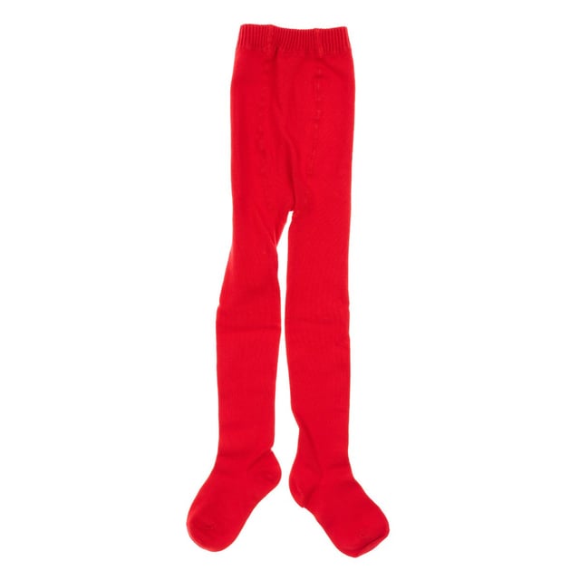 Child Leotard, Marie Claire. 
 Red. 
 Single jersey cotton fabrics warm Lycra fiber. 
 Thick tights. 
 Does balls. 
 Comfortable and adaptable waistband. 

 Composition: 
 - 18% Polyamide. 
 - 80% Cotton. 
 - 2% Spandex. 

 Care: 
 - Hand wash. 
 - Do not bleach. 
 - Do not tumble dry. 
 - Do not iron. 
 - Do not dry clean. 

 Composition: 80% Cotton, 18% Polyimide, 2% Elastane
 Care:
- Handwash.
 - Do not use bleach.
 - Do not use dryer.
 - Do not iron.
 - Do not dry clean.