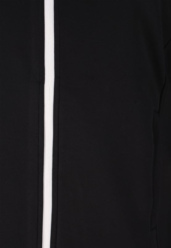 Entworfen für mühelosen Stil, präsentiert diese Kapuzenjacke eine schlanke Silhouette mit einem durchgehenden Reißverschluss und zwei Vordertaschen. Die klaren Linien und die reguläre Passform bieten einen vielseitigen Look, der für verschiedene Anlässe geeignet ist. Komplett mit langen Ärmeln und einer verstellbaren Kordelkapuze strahlt diese Jacke lässige Eleganz aus.  Jacke