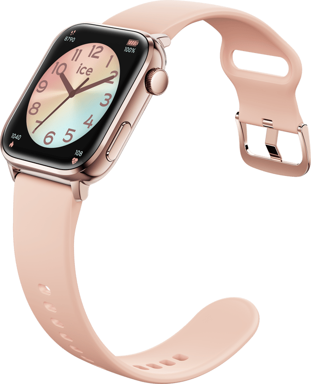 This Ice Watch Ice Smart 2.0 - Rose Gold - Nude Digital Watch for Unisex is the perfect timepiece to wear or to gift. It's Rose Gold  Rectangular case combined with the comfortable Beige Silicone watch band will ensure you enjoy this stunning timepiece without any compromise. Operated by a high quality Quartz movement and water resistant to 5 bars, your watch will keep ticking. Discover the ICE smart two: a connected watch that capitalises on current trends and the DNA of Ice-Watch. An exceptional amoled screen, varied and colourful face watches, in line with the brand’s prowess, as well as a multitude of features to accompany you in your daily life. High quality 21 cm length and 22 mm width Beige Silicone strap with a Buckle Case measurement: 38 X 42 mm,case thickness: 12 mm, case colour: Rose Gold and dial colour: Black