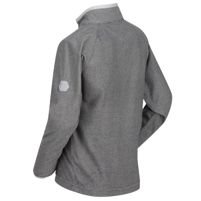 Regatta Childrens/Kids Loco Fleece (Light Steel/Stahlgrau) 100% Polyester. Mini-Streifen-Mikrofleece mit Reißverschluss am Hals. 140gsm. Dehnbare Bündchen an Ärmeln und Kragen. Maschinenwaschbar.
