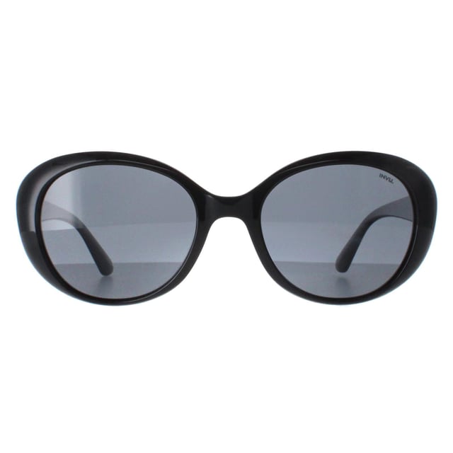 INVU Oval Womens Black Grey Polarized B2022  Sunglasses Elevate your style with the INVU Designer Sunglasses model B2022A, crafted for women who embrace sophistication. These elegant sunglasses feature an oval-shaped black plastic frame, perfectly paired with sleek grey polarized lenses. The B2022A model seamlessly blends timeless design with modern functionality, offering superior UV protection and exceptional comfort. Available at an unbeatable discount from the regular retail price, these premium sunglasses are an essential accessory for any fashion-forward wardrobe. Experience the luxury and make a chic statement every day with INVU.