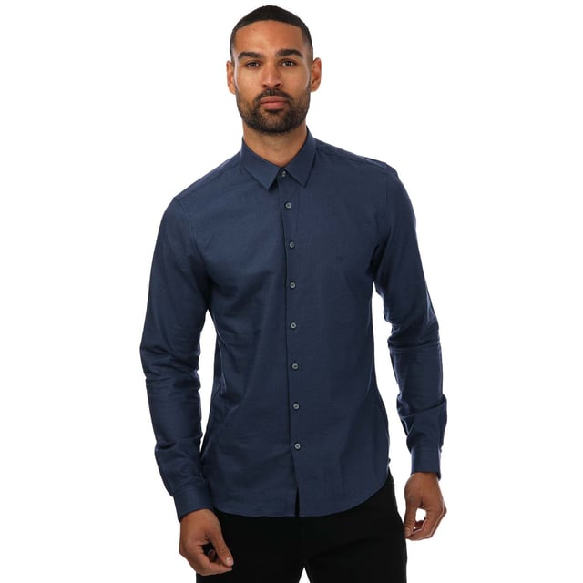 Men s Calvin Klein Extra Slim Shirt in Blue