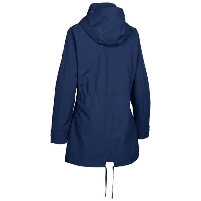 Buitenmaterialen: 100% Polyester TPU Membraan. Voering: 100% polyester. Stof: Oxford doek, geweven. Voering: Taffeta. Ontwerp: Eenvoudig. Stoftechnologie: Ademend, duurzaam. Manchet: Verstelbaar, met treksluiting. Halslijn: Kapitein. Isolerend, Lange Lengte, Gaaspaneel, Geventileerd. Mouwtype: Met lange mouwen. Kapkenmerken: Verstelbaar, Trekkoord, Gegroeid op Kap. Zakken: 2 Zijzakken, Rits. Sluiting: Volledige rits, Stormflap, Stud. Zoom: Aantrekkoord.