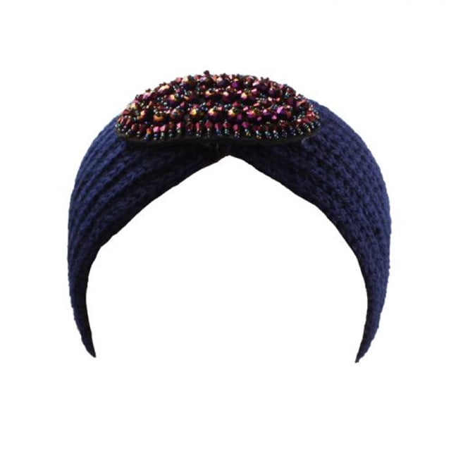 Navy Knitted Headband With Purple Jewel Detail
Colour: Purple
Onesize
Material: 100% Acrylic
SKU: W51117