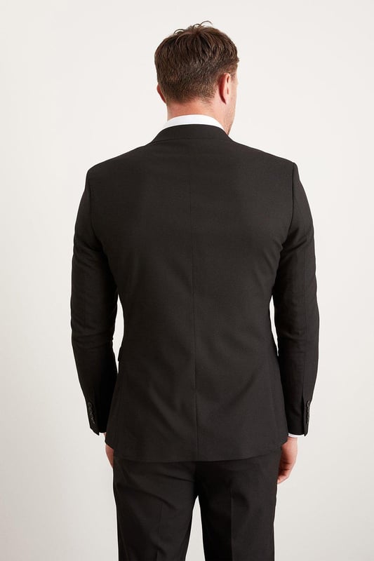 This suit jacket is tailored to perfection, featuring a sleek design that accentuates your physique. Whether you're attending a formal event or a business meeting, this suit jacket will ensure you stand out from the crowd. With its double-breasted closure and slim fit, it exudes sophistication and elegance