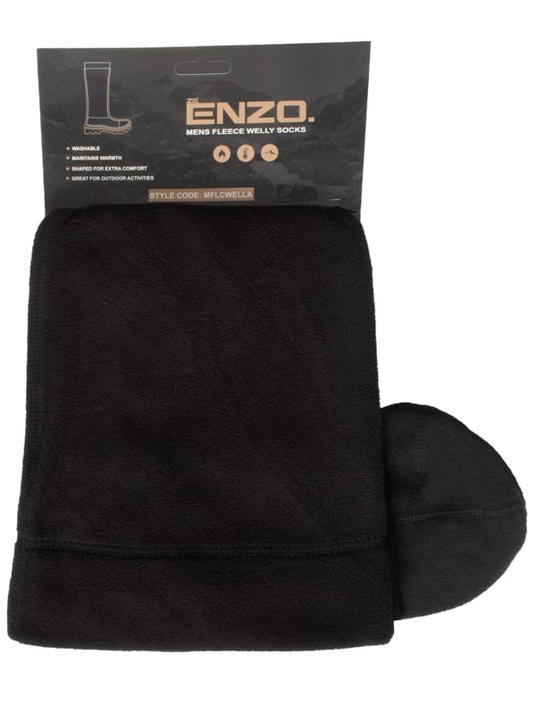 Heren Fleece Wellie Sokken UK 6-11, Warme Wellington Laarzen Voering Voor Betere Bescherming Bij Buitenavonturen. Fleece materiaal voor extra warmte en comfort. Ideaal om over normale sokken te dragen