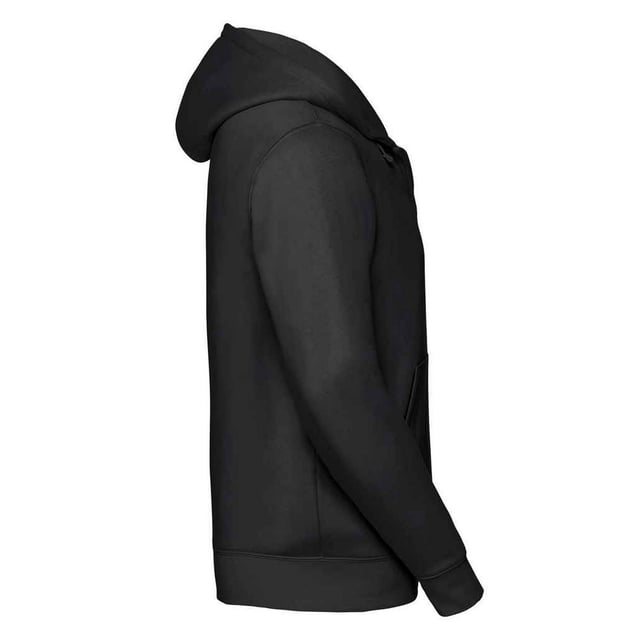 Material: 80% Combed Ringspun Cotton, 20% Polyester. Fabric: Brushed Back Fleece. Design: Plain. 280gsm. Hood Features: Double Layer, Grown On Hood, Top Stitched Detail. Hem: Ribbed. Buttonhole, Cover-Stitched Seams, Drop Shoulder, Flat Lace Drawcord, Hidden Earphone Loops, Taped Neck. Neckline: Drawcord, Hooded. Sleeve-Type: Long-Sleeved. Cuff: Ribbed. Pockets: 2 Front Pockets. Fastening: Full Zip, YKK Zip. Sustainability: Amfori, Better Cotton Initiative, Fair Labor Association, Oeko-Tex Standard 100 Certified.