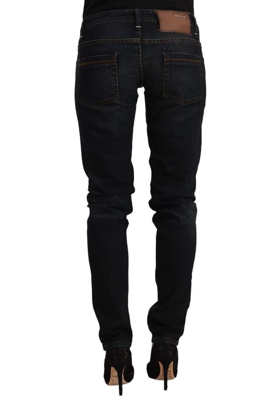 Brand new with tags
  100% Authentic ACHT Jeans
  Slim fit cut
  Zipper and button closure
  Made from 98% Cotton and 2% Elastane
  Color: Black washed
  Model: Low waist skinny denim
  Logo details
Material: 98% Cotton 2% Elastane