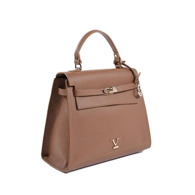 By: V Italia - Detail: BG12010 DOLLARO CUOIO SCURO - Colour: Tan - Composition: 100% Leather - Measures: 32x15x26 cm - Made: ITALY