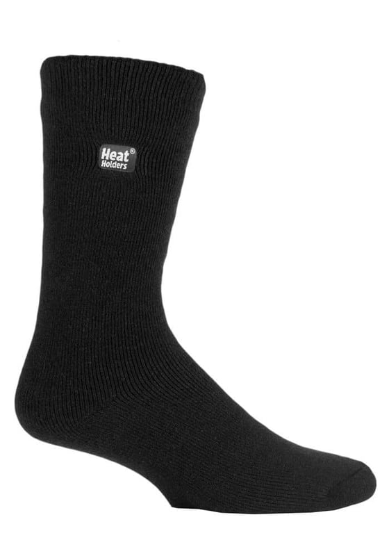 The brand new Heat Holders ULTRA LITE thermal socks are designed to provide our famous thermal protection without the annoying ‘too thick’ bulk of the original Heat Holders thermal socks. These ultra lite socks are perfect for tighter fitting shoes, meaning they make great dress socks in the winter months, fitting in any sort of shoe and providing Heat Holders known warmth. These Heat Holders Ultra Lite are available in 3 colours; black, purple and indigo. These are size 7-12 US for men and are also available in size 5-9 US for ladies separately from our store. They are machine washable and have a material composition of 89% Acrylic, 10% Polyamide, 1% Elastane. Heat Holders Yarn – Our advanced Japanese designed thermal yarn provides high-performance insulation against cold, with superior moisture breathing abilities and softness. Heat Holders Loops – Our Innovative knitting technology produces our unique, short looped cushion pile to hold in more warm air, increasing the TOG rating. Heat Holders Brushing - Our expert brushing process maximises the amount of warm air held inside each sock for unbelievable total warmth and all-day comfort. TOG Rating - These socks are scientifically tested to be 3X Warmer than a basic cotton sock, with a TOG rating of 1.04
