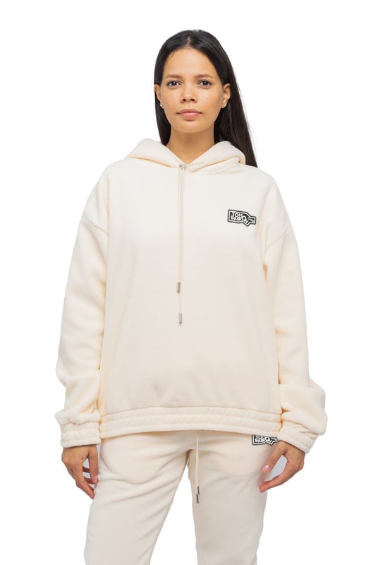 Tom Barron Casual Cropped Fleece Stilvoller Oversize-Trainingsanzug-Set Für Damen