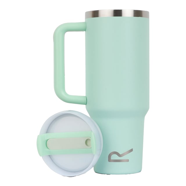 Material: Stainless Steel. Durable. Carry Handle, Double-Walled, Flip Up Straw, Hot Up To 6 Hours, Insulated, Keeps Drinks Cold For 12 Hours, Non-Slip Base, Rubber Base, Screw Top Lid, Spill-Proof Lid. Design: Logo. Capacity: 1.2L.